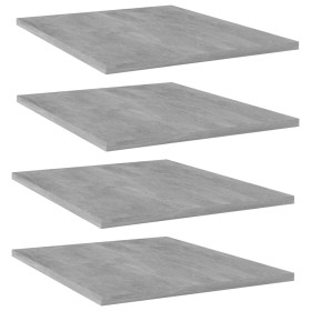 Concrete gray plywood shelf 4 units 40x30x1.5cm by , Shelves - Ref: Foro24-805194, Price: 35,17 €, Discount: %