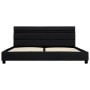 Estructura de cama con LED de cuero sintético negro 120x200 cm de , Camas y somieres - Ref: Foro24-284794, Precio: 213,11 €, ...