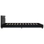 Estructura de cama con LED de cuero sintético negro 120x200 cm de , Camas y somieres - Ref: Foro24-284794, Precio: 213,11 €, ...