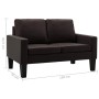 2-Sitzer-Sofa aus braunem Kunstleder von , Sofas - Ref: Foro24-288754, Preis: 239,99 €, Rabatt: %