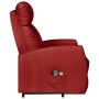 Red synthetic leather elevating massage chair by , Electric massage chairs - Ref: Foro24-329636, Price: 389,02 €, Discount: %