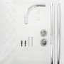 Sealskin Seallux corner shower bar set + 12 rings 90x90cm Chrome by , shower bars - Ref: Foro24-406171, Price: 31,51 €, Disco...