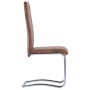 Cantilever dining chairs 4 pcs brown artificial suede leather by , dining chairs - Ref: Foro24-281736, Price: 279,99 €, Disco...