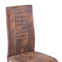 Cantilever dining chairs 4 pcs brown artificial suede leather by , dining chairs - Ref: Foro24-281736, Price: 279,99 €, Disco...