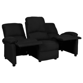 3-seater black fabric reclining sofa by , Armchairs - Ref: Foro24-324101, Price: 321,99 €, Discount: %