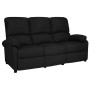 Sofá reclinable de 3 plazas de tela negro de , Sillones - Ref: Foro24-324101, Precio: 321,48 €, Descuento: %