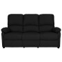 Sofá reclinable de 3 plazas de tela negro de , Sillones - Ref: Foro24-324101, Precio: 321,48 €, Descuento: %