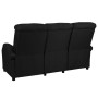 Sofá reclinable de 3 plazas de tela negro de , Sillones - Ref: Foro24-324101, Precio: 321,48 €, Descuento: %