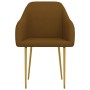 Dining chairs 2 units brown velvet by , dining chairs - Ref: Foro24-330654, Price: 122,89 €, Discount: %