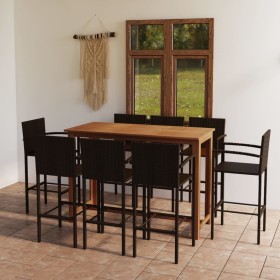 Brown 9-piece garden bar set by , Garden sets - Ref: Foro24-3068019, Price: 635,09 €, Discount: %