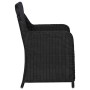 Garden chairs with cushions 2 units black synthetic rattan by vidaXL, Garden chairs - Ref: Foro24-44146, Price: 275,70 €, Dis...