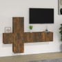 Set de muebles de TV 3 pzas madera contrachapada roble ahumado de , Muebles TV - Ref: Foro24-3120227, Precio: 105,28 €, Descu...