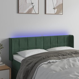 Dark green velvet LED headboard 147x16x78/88 cm by , Headboards and footboards - Ref: Foro24-3123287, Price: 76,76 €, Discoun...