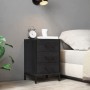 Solid recycled black pine wood bedside table 40x30x55 cm by vidaXL, Nightstands - Ref: Foro24-349914, Price: 120,61 €, Discou...