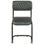 Dining chairs 2 units gray genuine leather by vidaXL, dining chairs - Ref: Foro24-246378, Price: 150,99 €, Discount: %