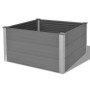 Arriate de WPC gris 100x100x54 cm de vidaXL, Maceteros y jardineras - Ref: Foro24-43605, Precio: 176,55 €, Descuento: %