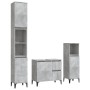 Set de muebles baño 3 pzas madera contrachapada gris hormigón de , Muebles de baño - Ref: Foro24-3185547, Precio: 209,39 €, D...