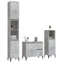 Set de muebles baño 3 pzas madera contrachapada gris hormigón de , Muebles de baño - Ref: Foro24-3185547, Precio: 209,39 €, D...