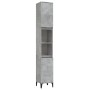 Set de muebles baño 3 pzas madera contrachapada gris hormigón de , Muebles de baño - Ref: Foro24-3185547, Precio: 209,39 €, D...