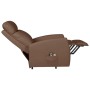 Brown synthetic leather elevating massage chair by , Electric massage chairs - Ref: Foro24-329634, Price: 418,99 €, Discount: %