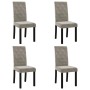 Dining chairs 4 units in light gray velvet by , dining chairs - Ref: Foro24-336874, Price: 219,99 €, Discount: %