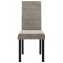 Dining chairs 4 units in light gray velvet by , dining chairs - Ref: Foro24-336874, Price: 219,99 €, Discount: %