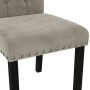 Dining chairs 4 units in light gray velvet by , dining chairs - Ref: Foro24-336874, Price: 219,99 €, Discount: %