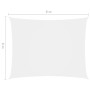 Toldo de vela rectangular tela Oxford blanco 6x8 m de , Sombrillas - Ref: Foro24-135278, Precio: 117,65 €, Descuento: %