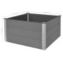 Arriate de WPC gris 100x100x54 cm de vidaXL, Maceteros y jardineras - Ref: Foro24-43605, Precio: 176,55 €, Descuento: %