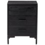 Solid recycled black pine wood bedside table 40x30x55 cm by vidaXL, Nightstands - Ref: Foro24-349914, Price: 120,61 €, Discou...