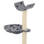 Cat scratching post with sisal post 105 cm gray footprints by , Cat furniture - Ref: Foro24-170624, Price: 33,25 €, Discount: %