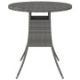 Gray synthetic rattan garden table 70x70x73 cm by , Garden tables - Ref: Foro24-310469, Price: 89,72 €, Discount: %