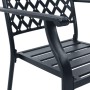 Garden bistro table and chairs 3 pieces black steel by , Garden sets - Ref: Foro24-44269, Price: 268,99 €, Discount: %