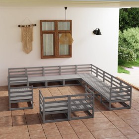 Gartenmöbel-Set 13-teilig aus massivem Kiefernholz von , Gartensets - Ref: Foro24-3075966, Preis: 868,99 €, Rabatt: %