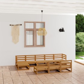 Garden furniture set 10 pieces solid pine wood by , Garden sets - Ref: Foro24-3076097, Price: 652,53 €, Discount: %