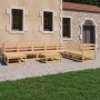 Gartenmöbel-Set 9-teilig aus massivem Kiefernholz von , Gartensets - Ref: Foro24-3075719, Preis: 525,77 €, Rabatt: %