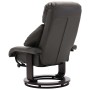 Sillón reclinable para TV con reposapiés cuero sintético gris de , Sillones - Ref: Foro24-248674, Precio: 267,99 €, Descuento: %