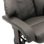 Sillón reclinable para TV con reposapiés cuero sintético gris de , Sillones - Ref: Foro24-248674, Precio: 267,99 €, Descuento: %