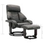 Sillón reclinable para TV con reposapiés cuero sintético gris de , Sillones - Ref: Foro24-248674, Precio: 267,99 €, Descuento: %