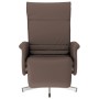 Sillón reclinable con reposapiés cuero sintético marrón de , Sillones - Ref: Foro24-356642, Precio: 207,10 €, Descuento: %