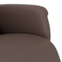 Sillón reclinable con reposapiés cuero sintético marrón de , Sillones - Ref: Foro24-356642, Precio: 207,10 €, Descuento: %