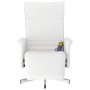 Sillón reclinable masaje con reposapiés cuero sintético blanco de , Sillones - Ref: Foro24-356654, Precio: 224,99 €, Descuent...