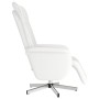 Sillón reclinable masaje con reposapiés cuero sintético blanco de , Sillones - Ref: Foro24-356654, Precio: 224,99 €, Descuent...