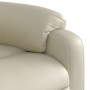 Sillón reclinable de cuero sintético crema de , Sillones - Ref: Foro24-373435, Precio: 240,86 €, Descuento: %