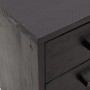 Solid recycled black pine wood bedside table 40x30x55 cm by vidaXL, Nightstands - Ref: Foro24-349914, Price: 120,61 €, Discou...