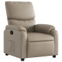 Sillón reclinable de cuero sintético color capuchino de , Sillones - Ref: Foro24-373440, Precio: 230,99 €, Descuento: %