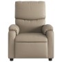 Sillón reclinable de cuero sintético color capuchino de , Sillones - Ref: Foro24-373440, Precio: 230,99 €, Descuento: %