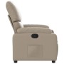 Sillón reclinable de cuero sintético color capuchino de , Sillones - Ref: Foro24-373440, Precio: 230,99 €, Descuento: %