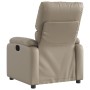 Sillón reclinable de cuero sintético color capuchino de , Sillones - Ref: Foro24-373440, Precio: 237,18 €, Descuento: %