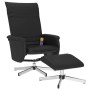 Massage recliner with footrest black synthetic leather by , Armchairs - Ref: Foro24-356656, Price: 133,38 €, Discount: %